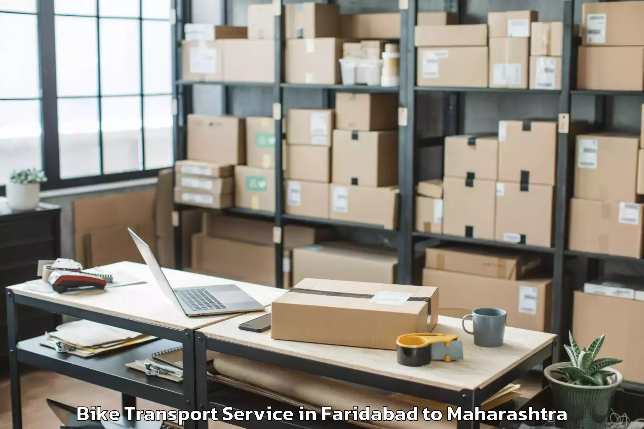 Leading Faridabad to Manwath Bike Transport Provider